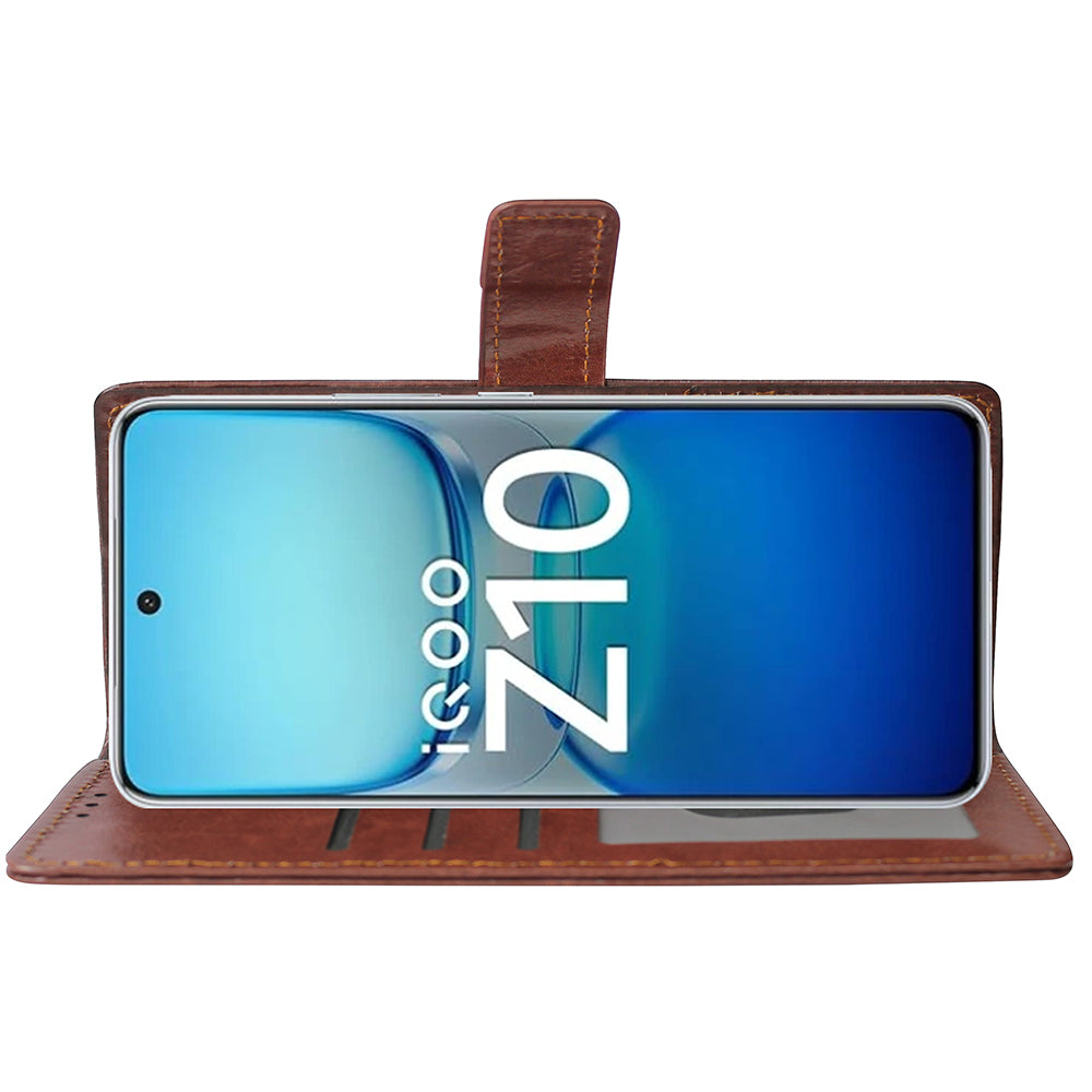 Premium Wallet Flip Cover for iQOO Z10 5G / Vivo T4 5G