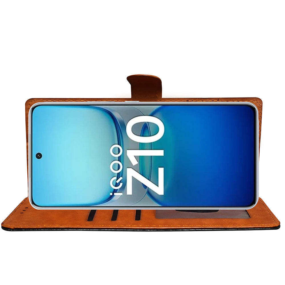 Premium Wallet Flip Cover for iQOO Z10 5G / Vivo T4 5G