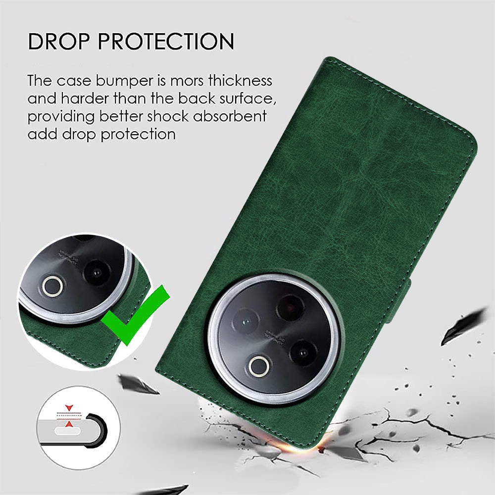 Premium Wallet Flip Cover for iQOO Z10 5G / Vivo T4 5G
