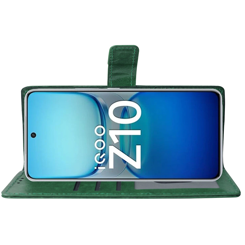 Premium Wallet Flip Cover for iQOO Z10 5G / Vivo T4 5G