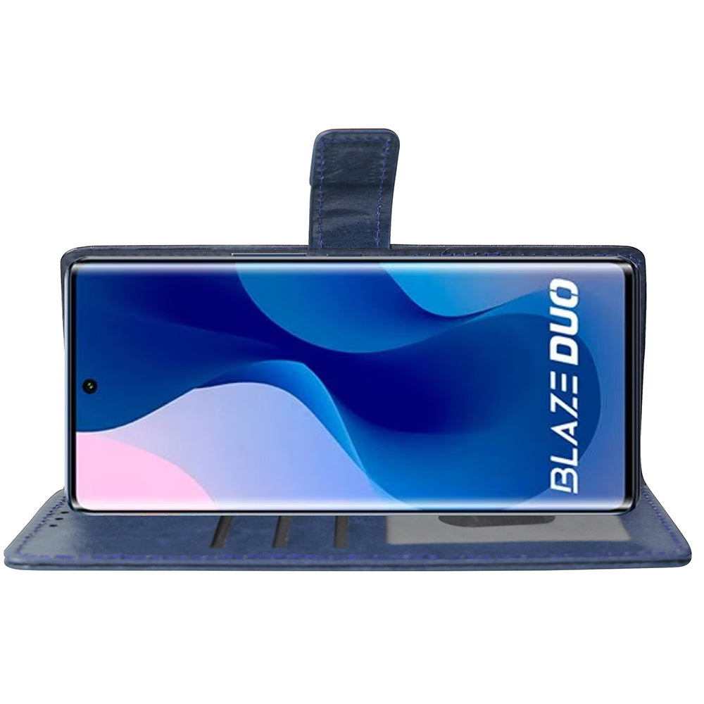Premium Wallet Flip Cover for Lava Blaze Duo 5G