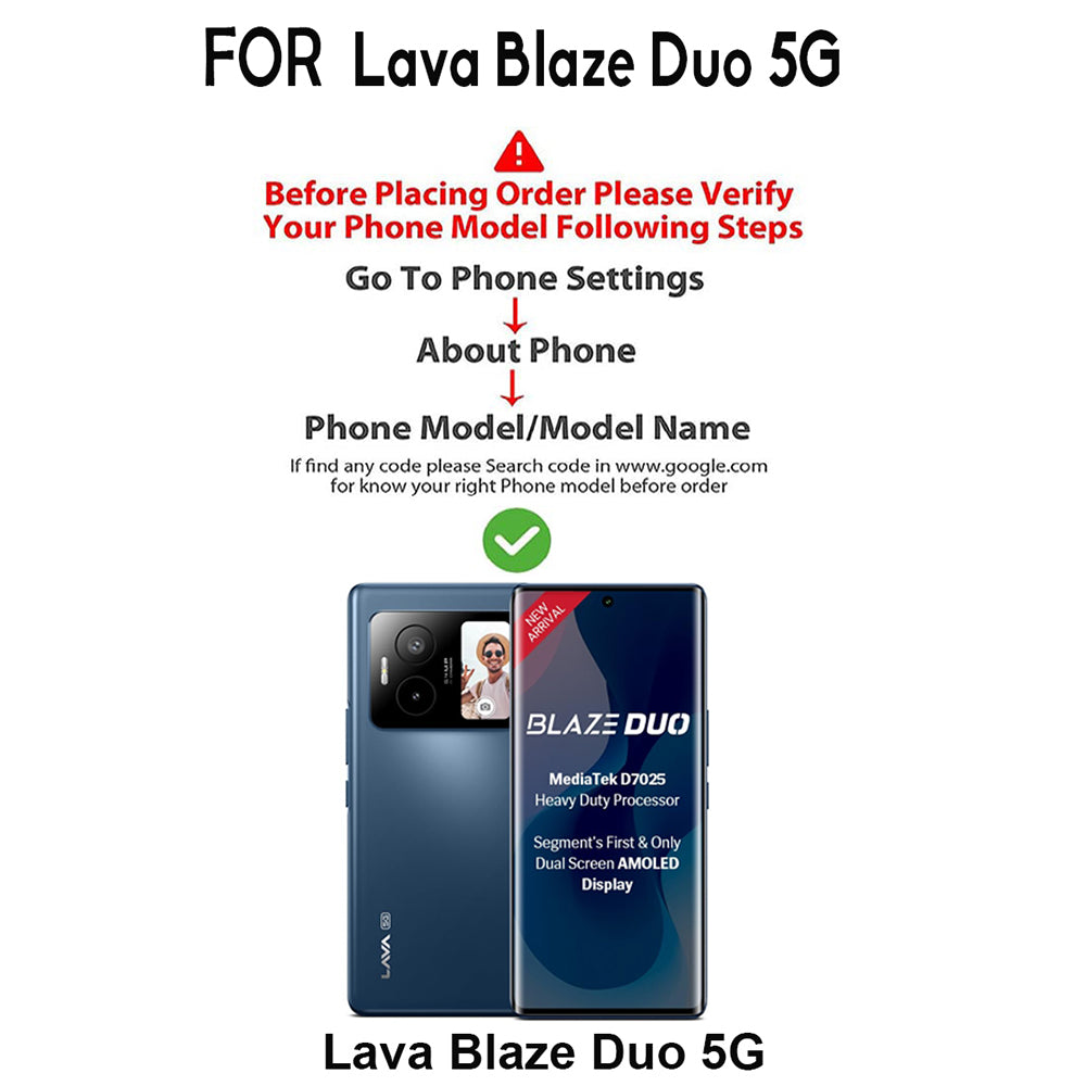 Premium Wallet Flip Cover for Lava Blaze Duo 5G