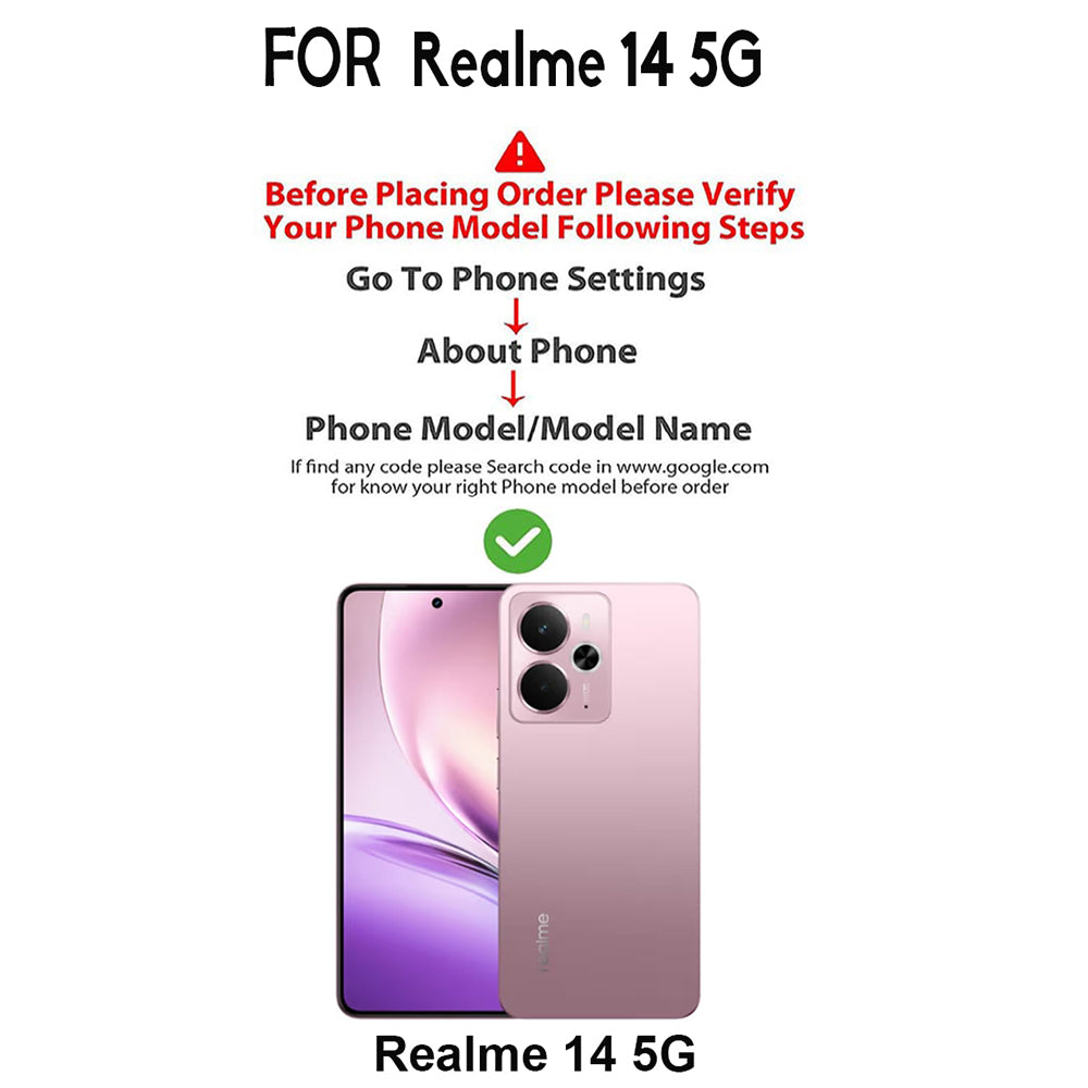 Premium Wallet Flip Cover for Realme 14 5G