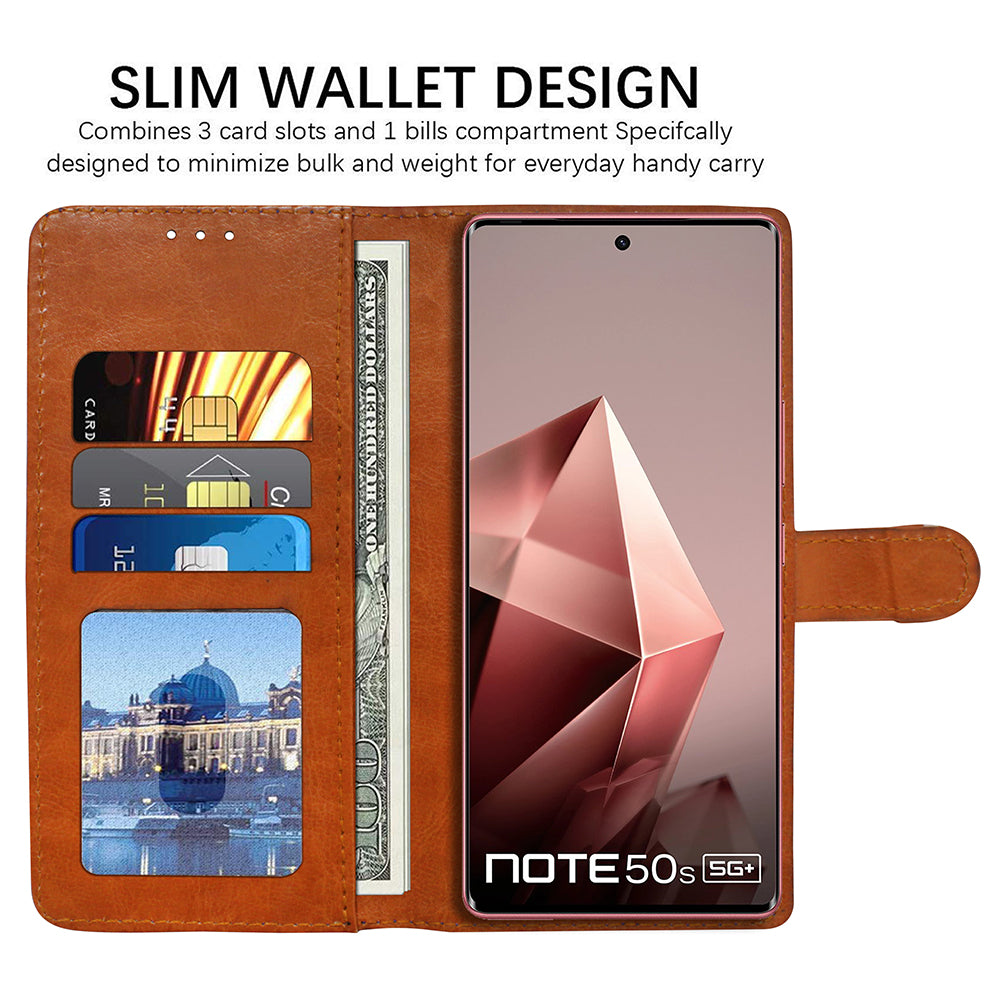 Premium Wallet Flip Cover for Infinix Note 50s 5G Plus