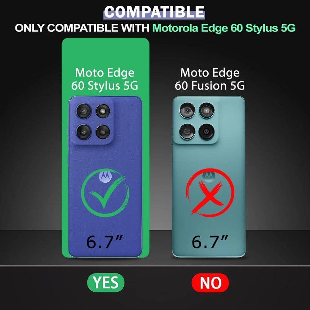 Premium Wallet Flip Cover for Motorola Edge 60 Stylus 5G