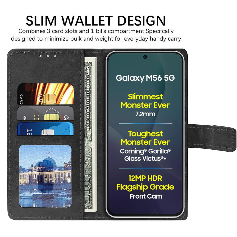 Premium Wallet Flip Cover for Samsung Galaxy M56 5G / F56 5G
