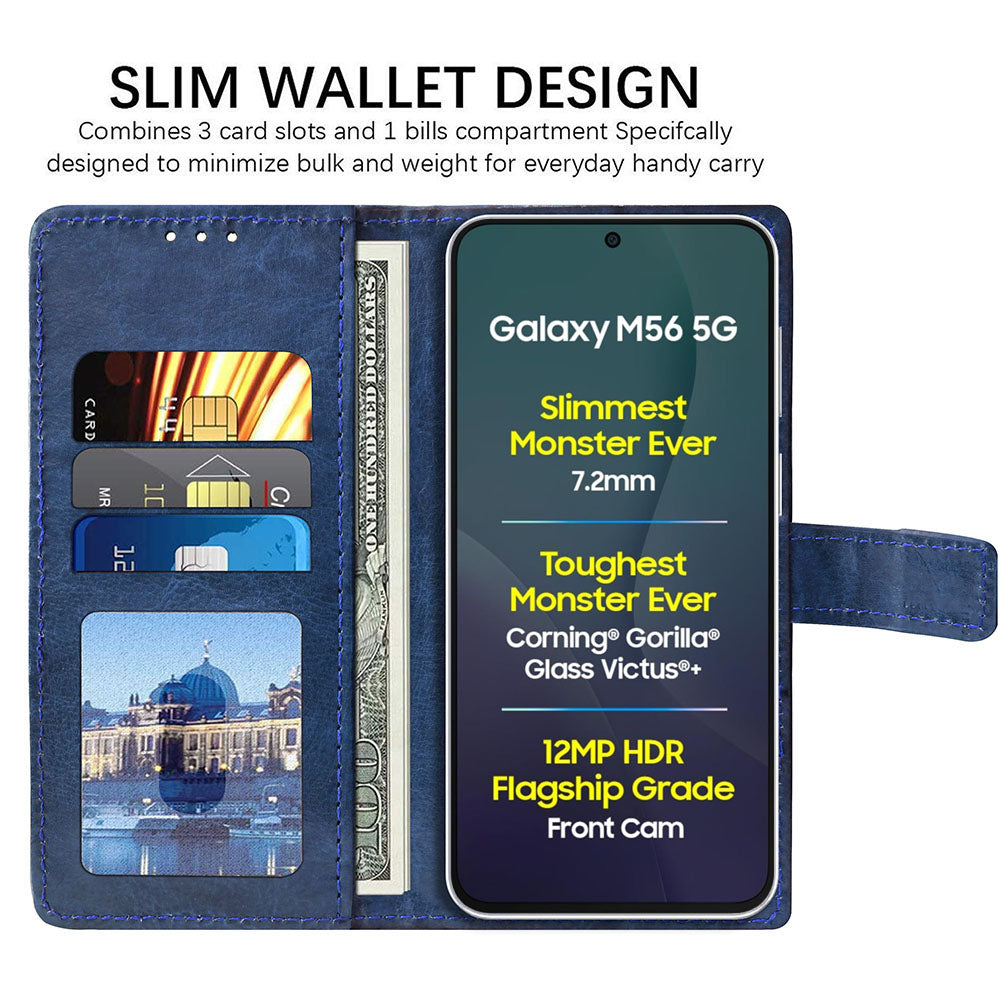 Premium Wallet Flip Cover for Samsung Galaxy M56 5G / F56 5G