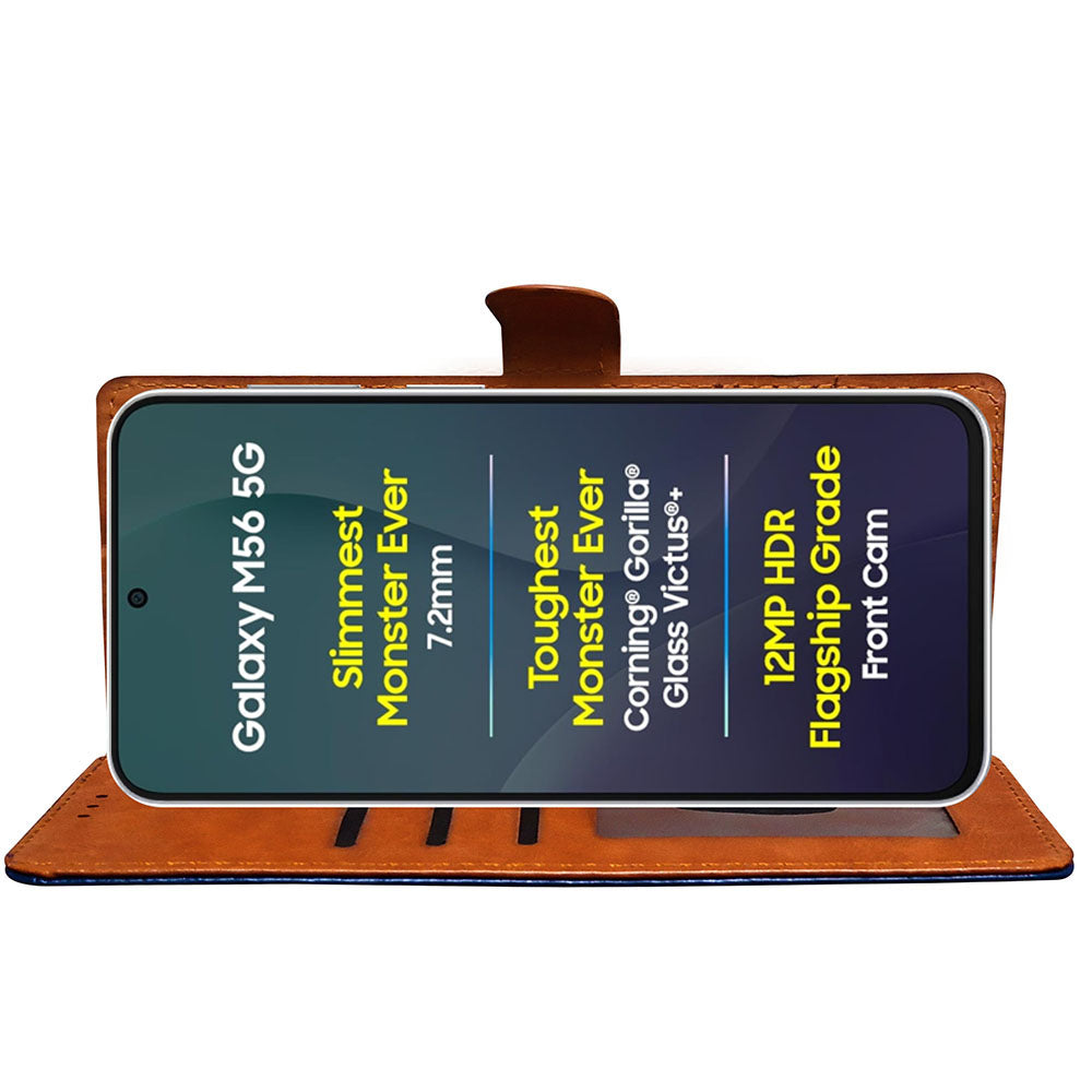 Premium Wallet Flip Cover for Samsung Galaxy M56 5G / F56 5G