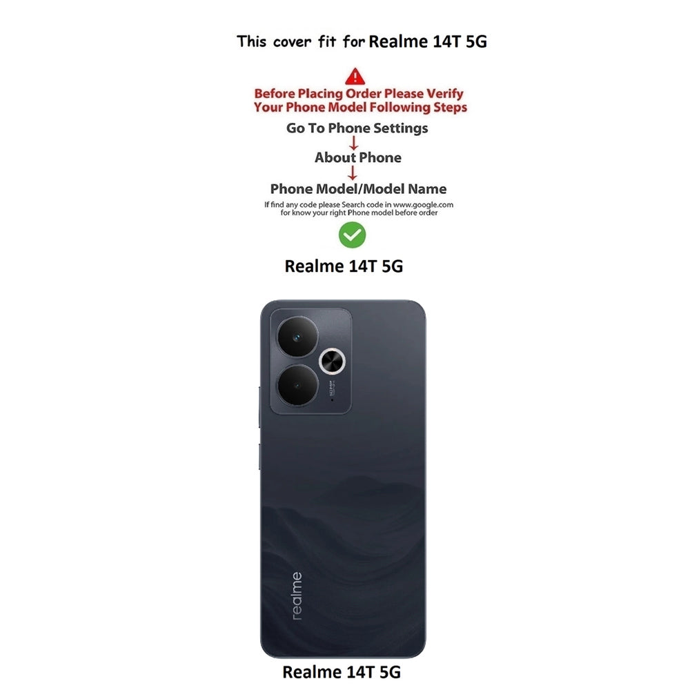 Premium Wallet Flip Cover for Realme 14T 5G