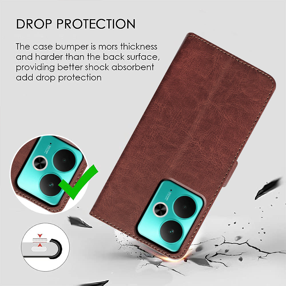Premium Wallet Flip Cover for Realme 14T 5G