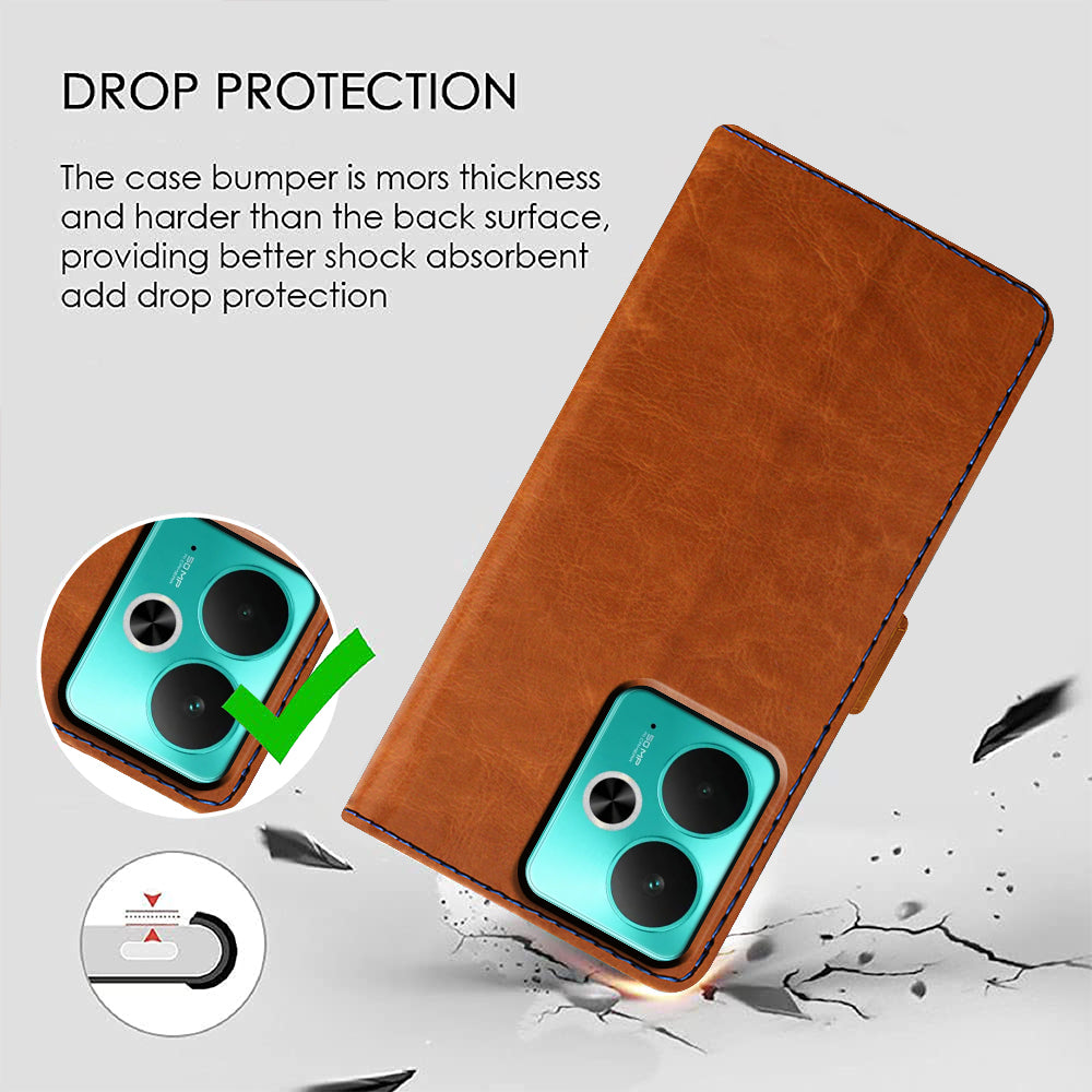 Premium Wallet Flip Cover for Realme 14T 5G