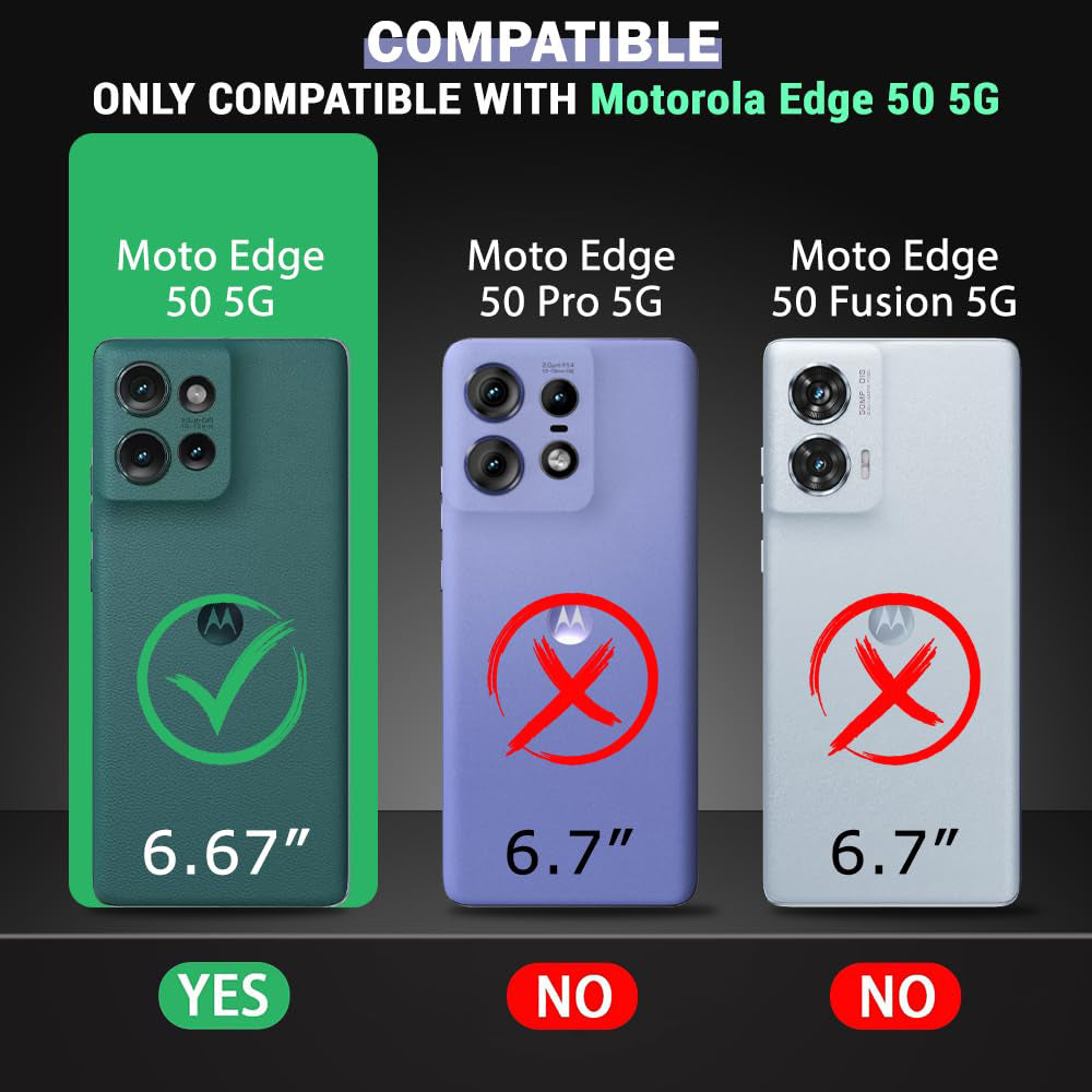 Premium Wallet Flip Cover for Motorola Moto Edge 50 5G