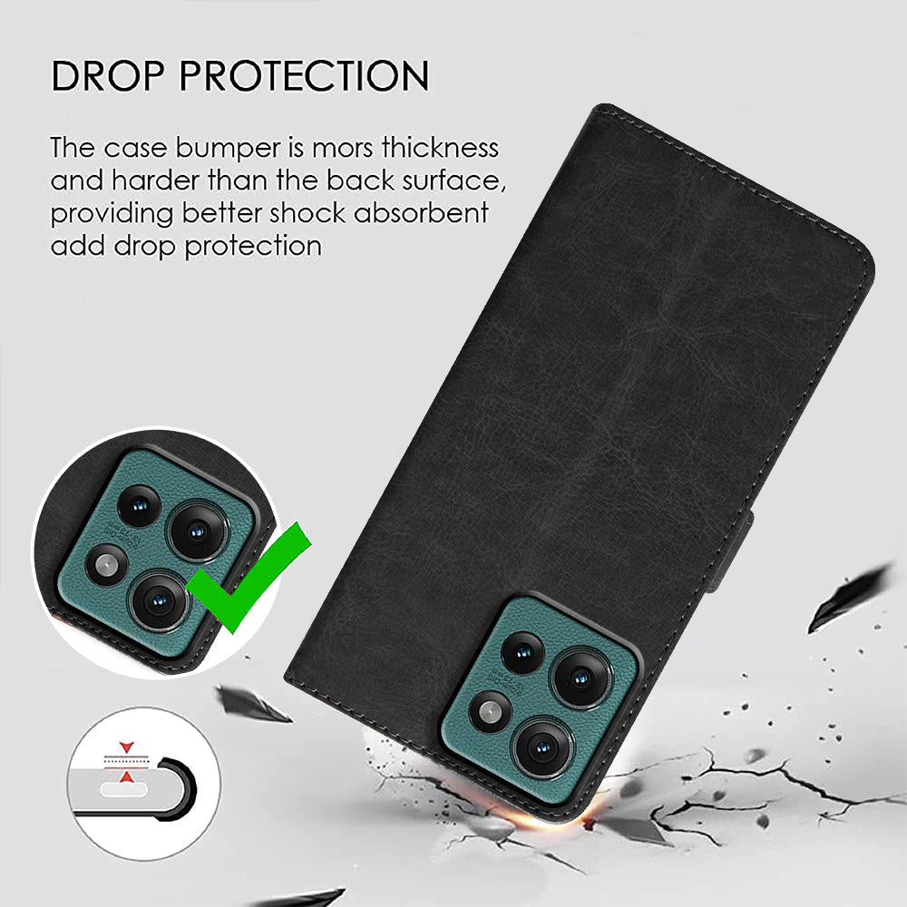 Premium Wallet Flip Cover for Motorola Moto Edge 50 5G