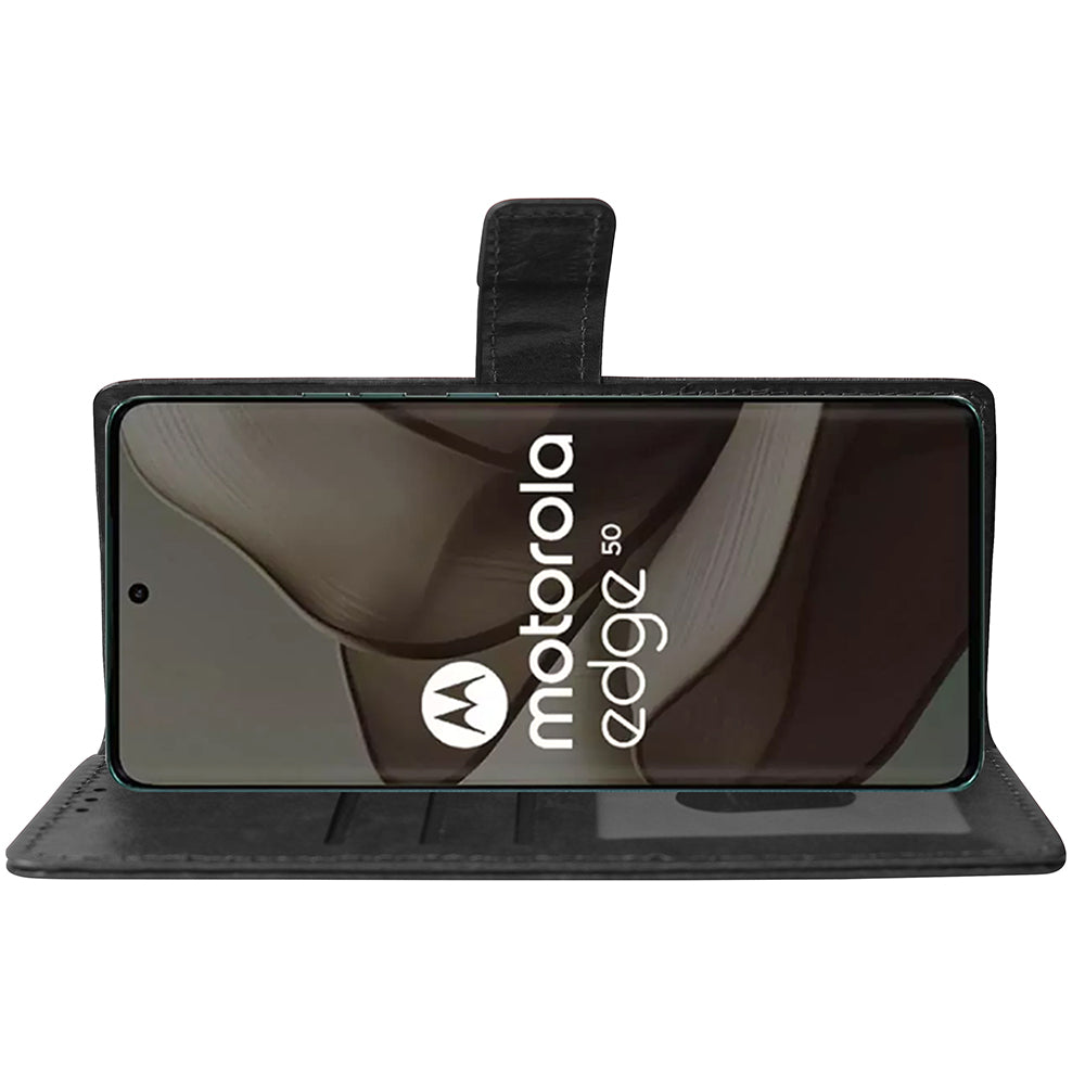 Premium Wallet Flip Cover for Motorola Moto Edge 50 5G