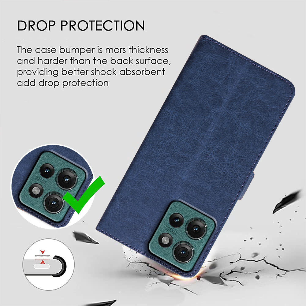 Premium Wallet Flip Cover for Motorola Moto Edge 50 5G