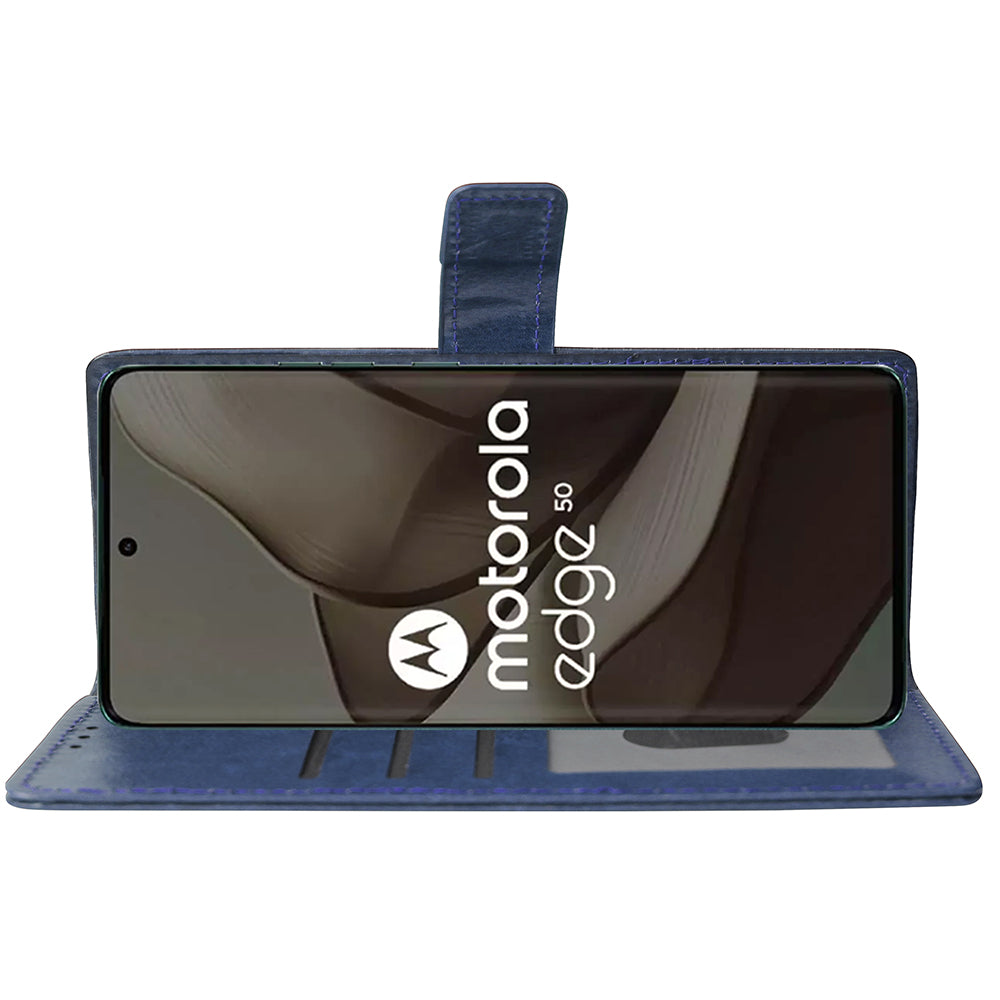 Premium Wallet Flip Cover for Motorola Moto Edge 50 5G