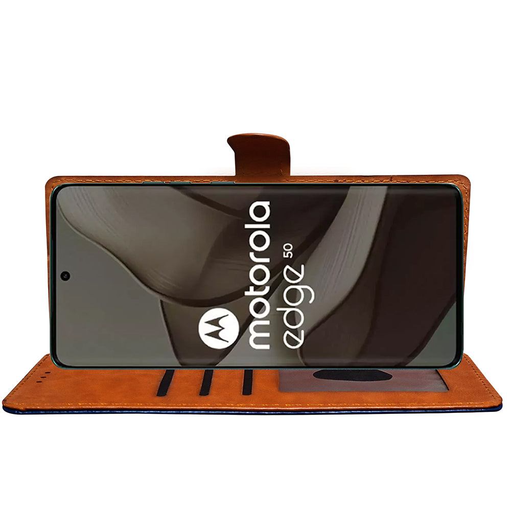 Premium Wallet Flip Cover for Motorola Moto Edge 50 5G