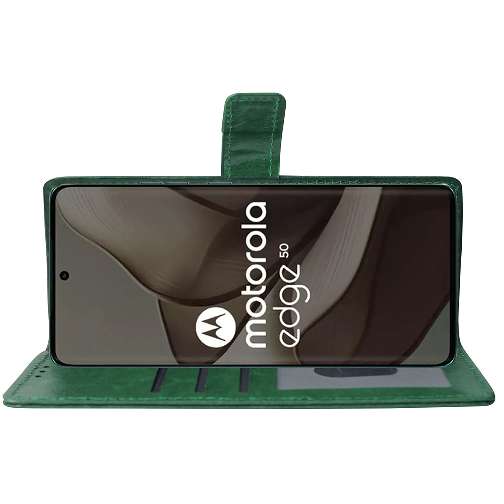 Premium Wallet Flip Cover for Motorola Moto Edge 50 5G
