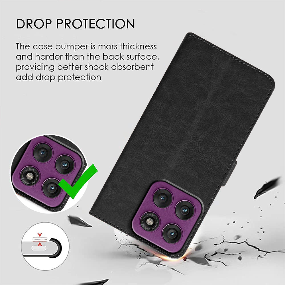 Premium Wallet Flip Cover for Motorola Moto Edge 60 Pro 5G