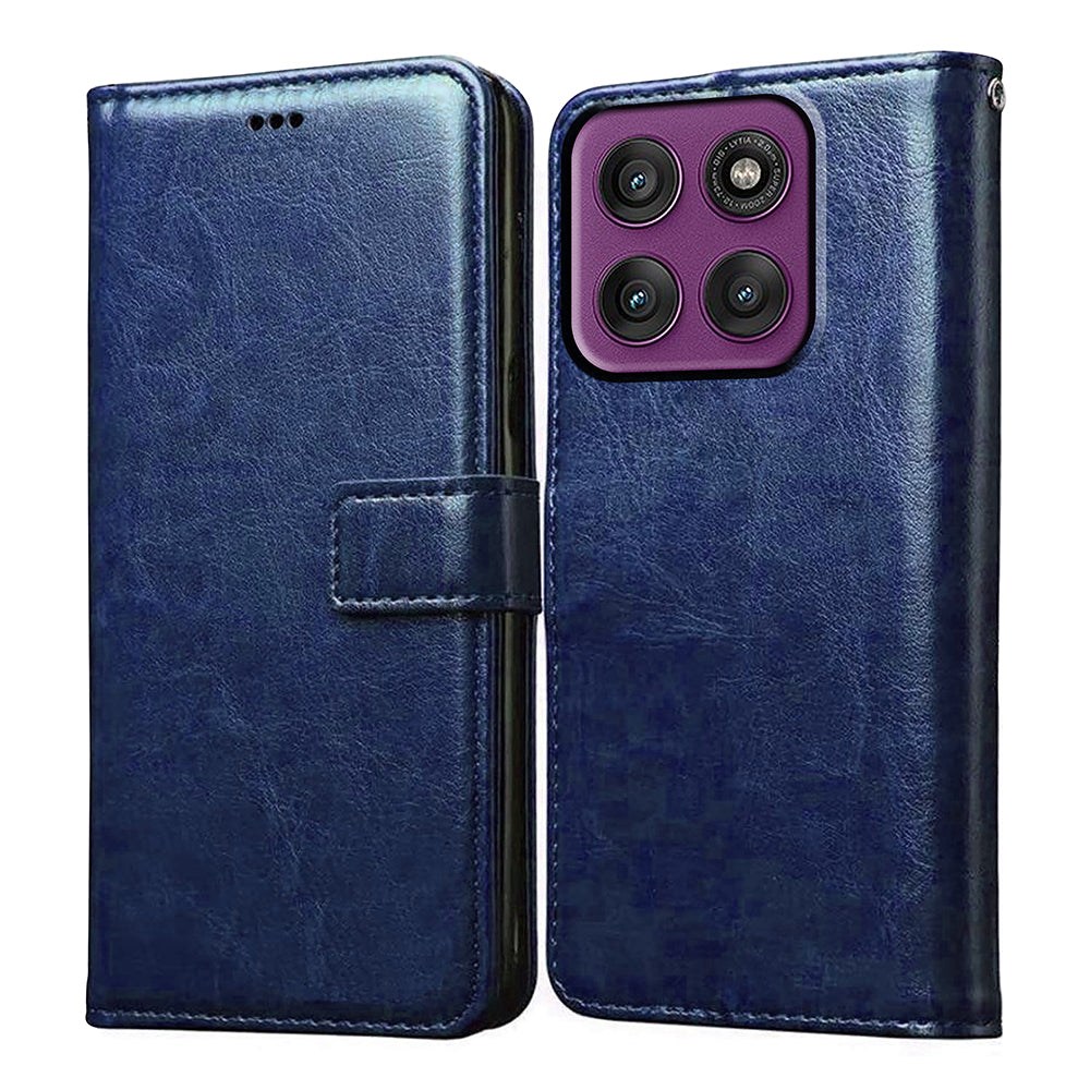 HualuBro Cover per Motorola Edge, Flip Cover a Libro in Premium PU Pelle Magnetica Antiurto Case Portafoglio Custodia per Motorola Moto Edge 5G Cover - Nero