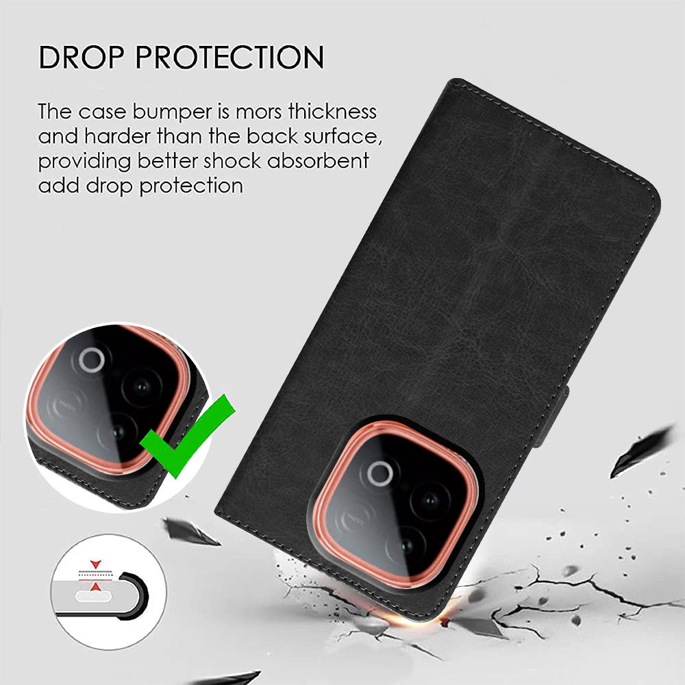 Premium Wallet Flip Cover for iQOO Neo 10 5G