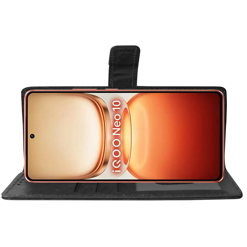 Premium Wallet Flip Cover for iQOO Neo 10 5G