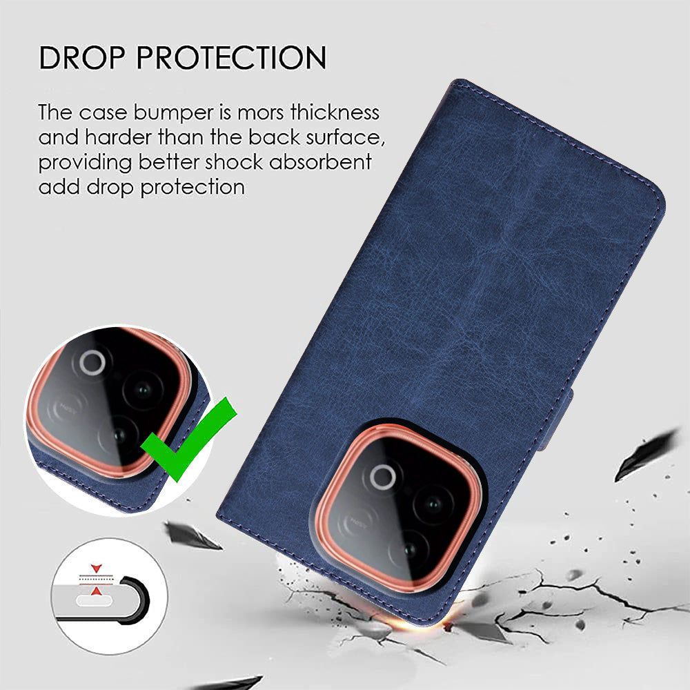 Premium Wallet Flip Cover for iQOO Neo 10 5G