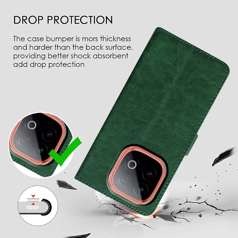 Premium Wallet Flip Cover for iQOO Neo 10 5G