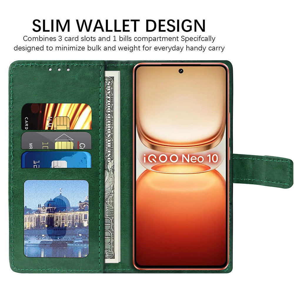 Premium Wallet Flip Cover for iQOO Neo 10 5G