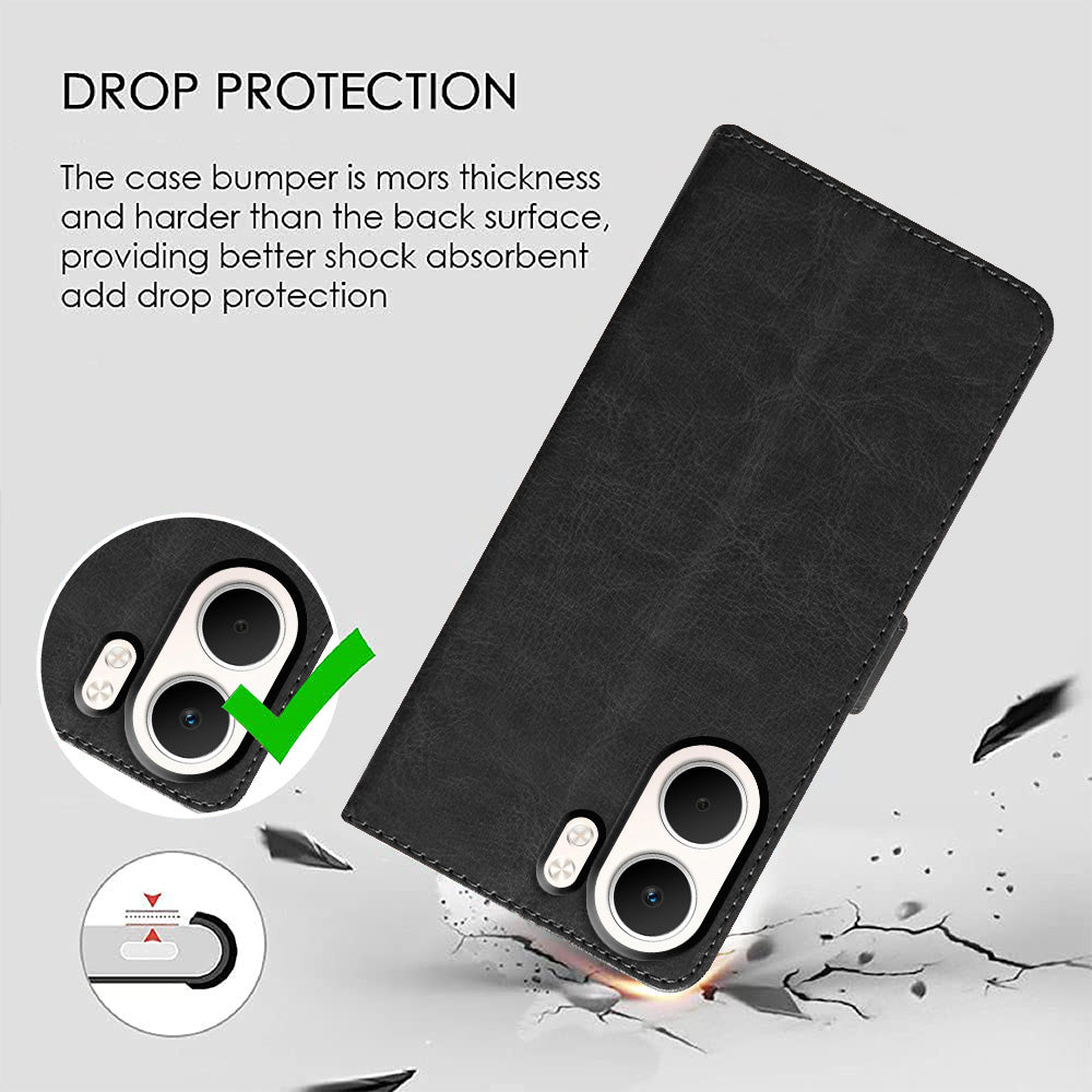 Premium Wallet Flip Cover for Oppo A5x 4G / A5x 5G