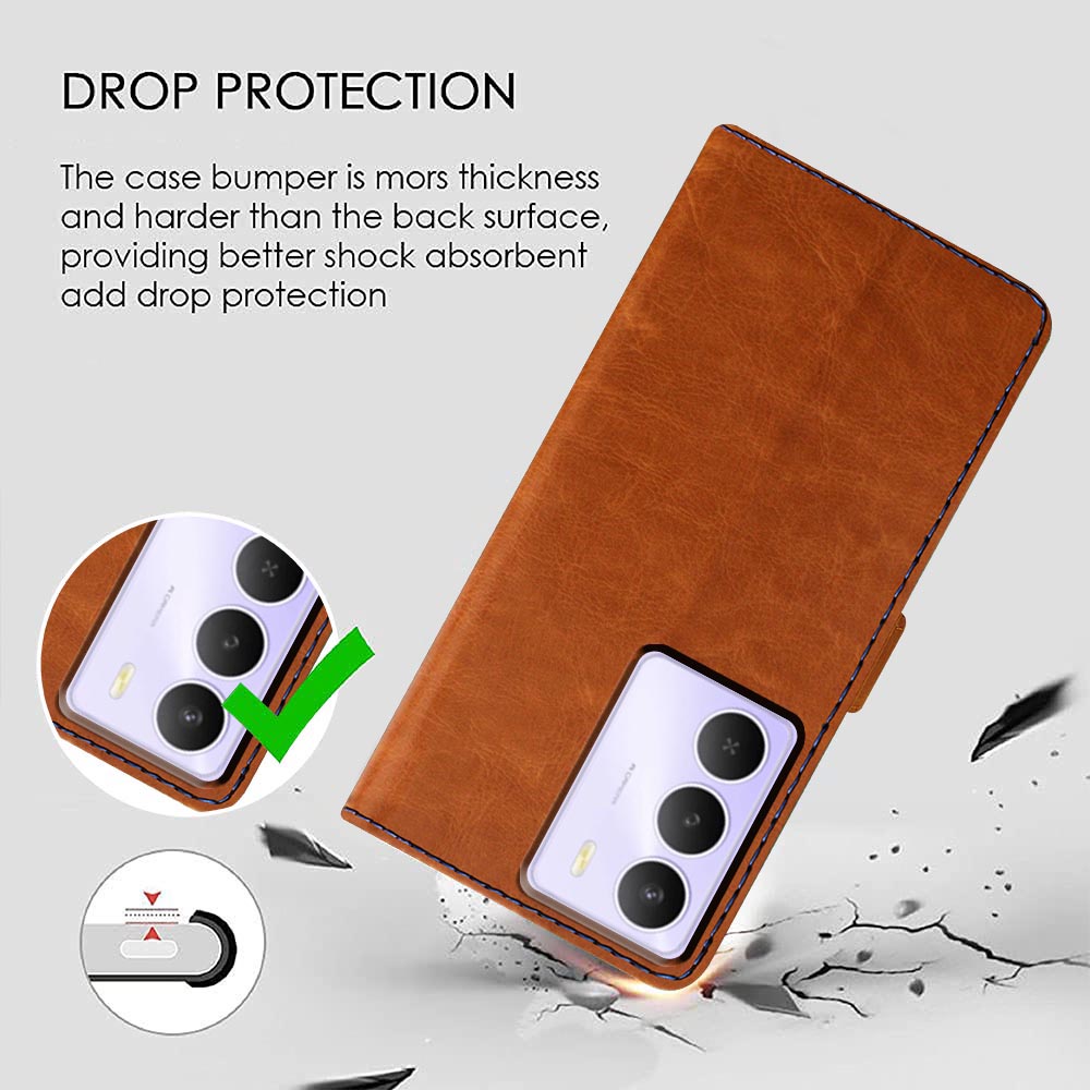Premium Wallet Flip Cover for Realme C73 5G / C75 4G / C75 5G