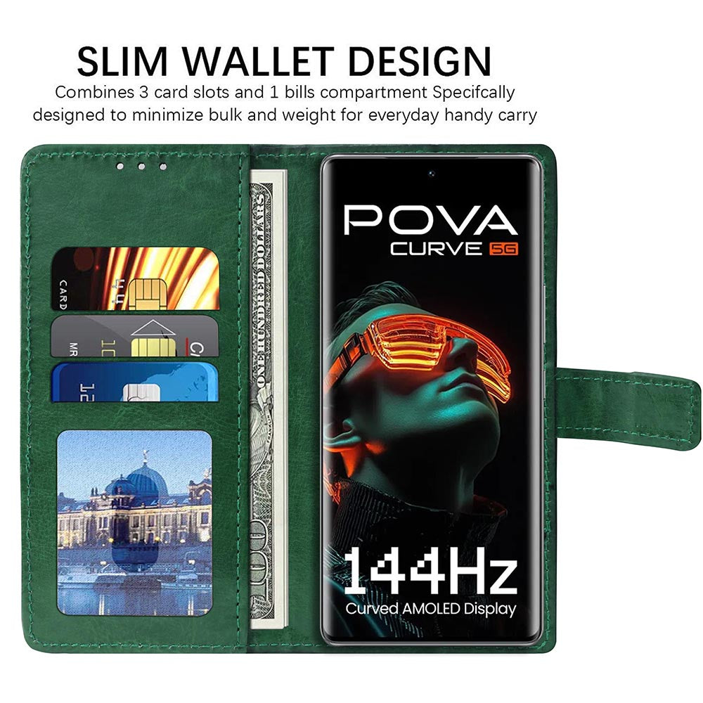 Premium Wallet Flip Cover for Tecno Pova Curve 5G