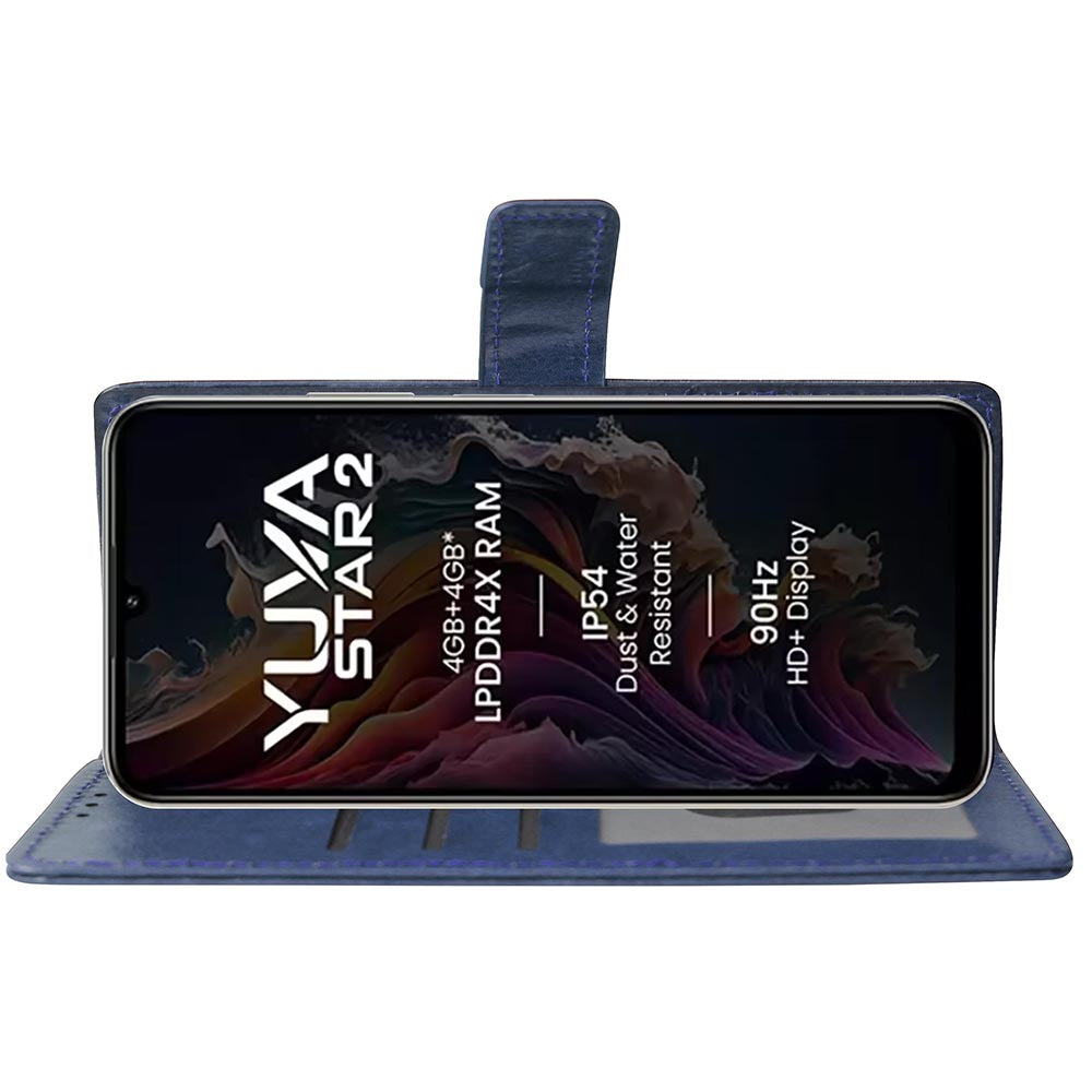 Premium Wallet Flip Cover for Lava Yuva Star 2 4G