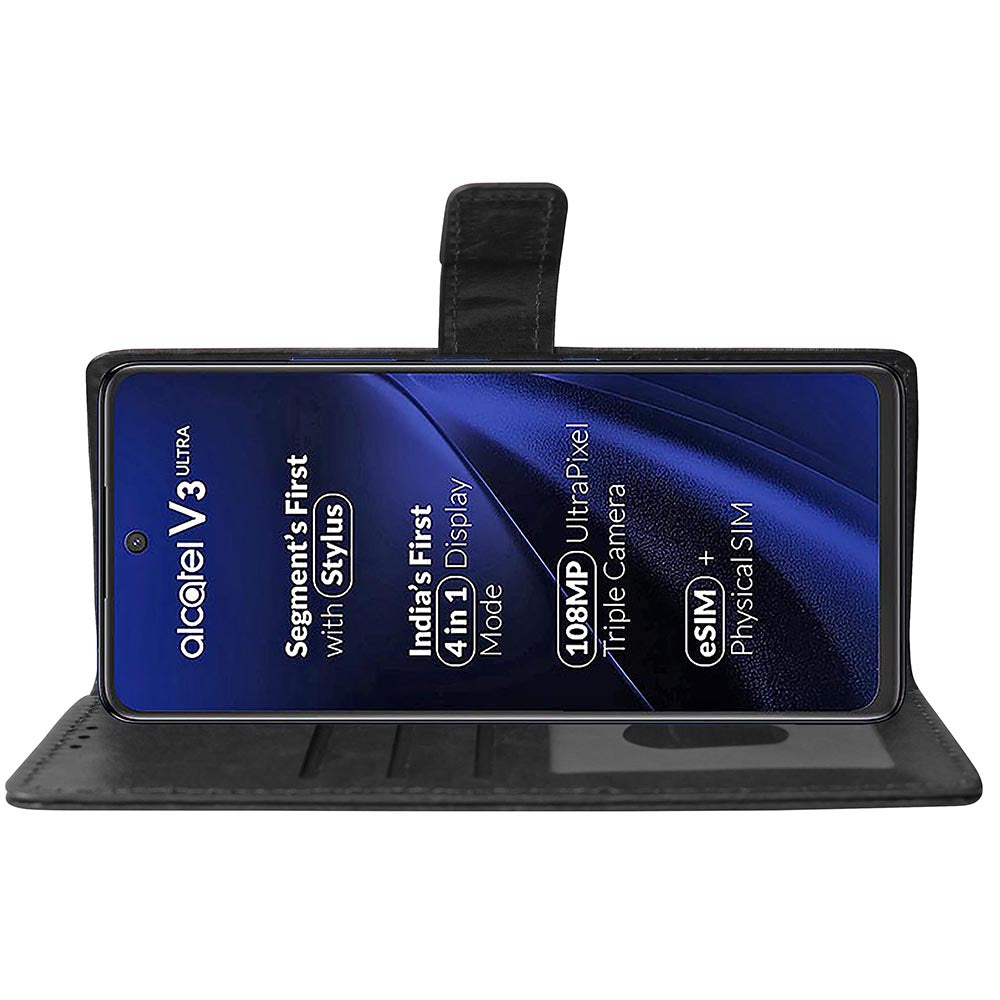 Premium Wallet Flip Cover for Alcatel V3 Ultra 5G