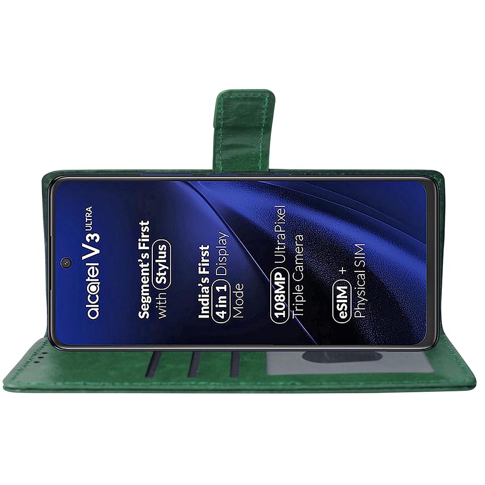 Premium Wallet Flip Cover for Alcatel V3 Ultra 5G