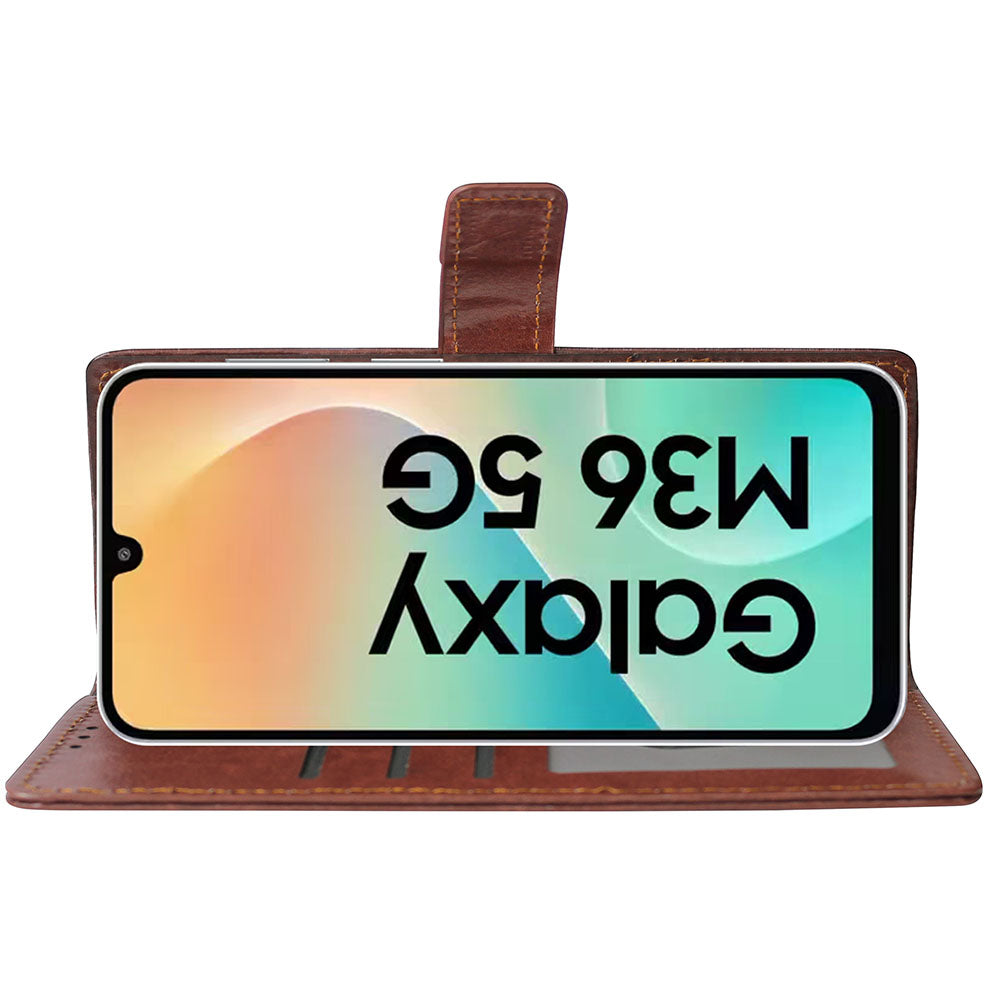 Premium Wallet Flip Cover for Samsung Galaxy M36 5G
