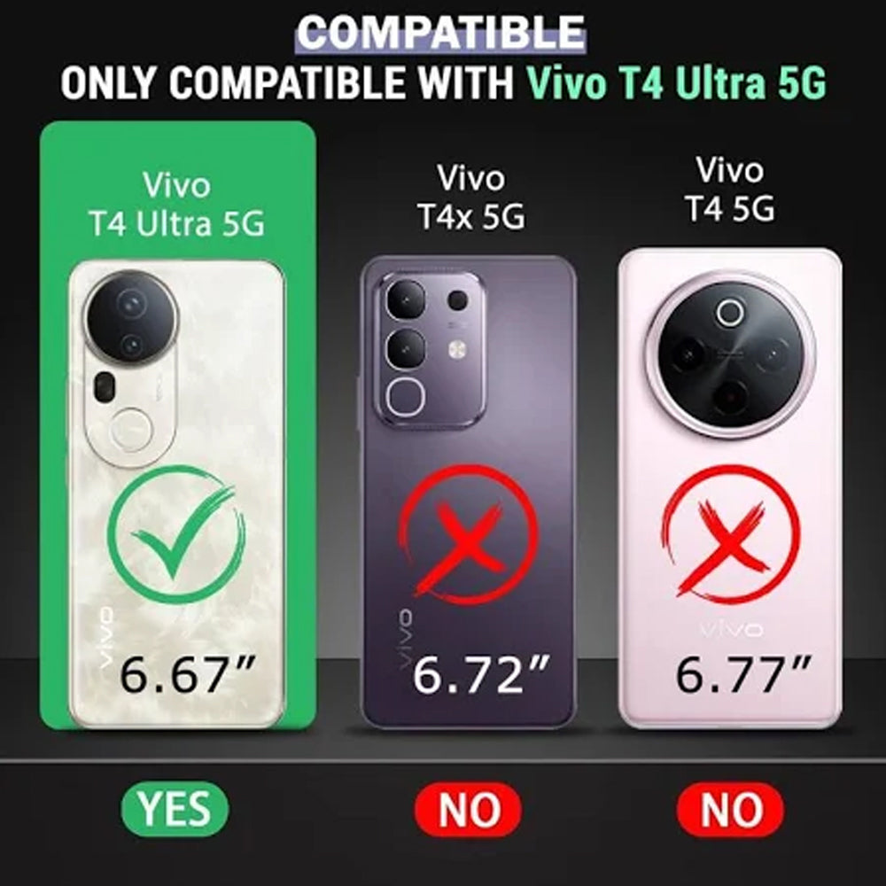 Premium Wallet Flip Cover for Vivo T4 Ultra 5G
