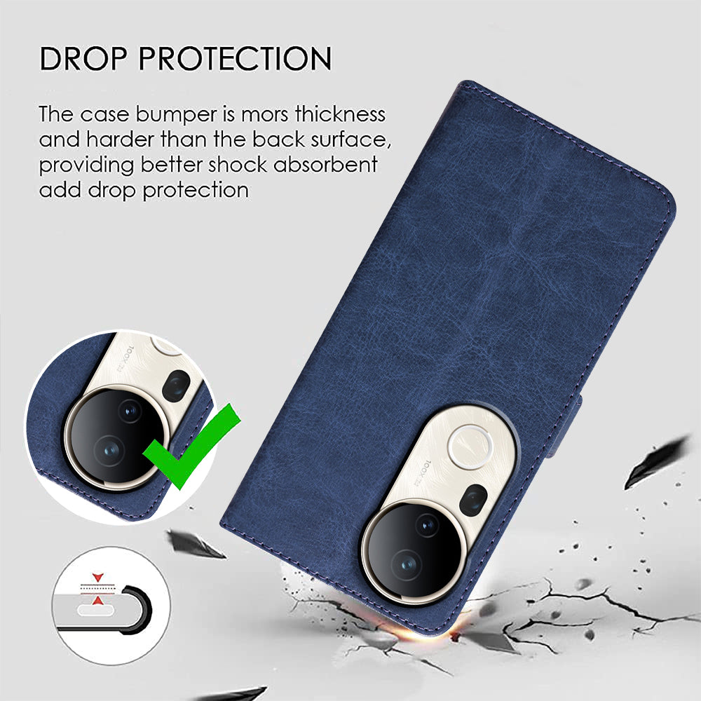 Premium Wallet Flip Cover for Vivo T4 Ultra 5G