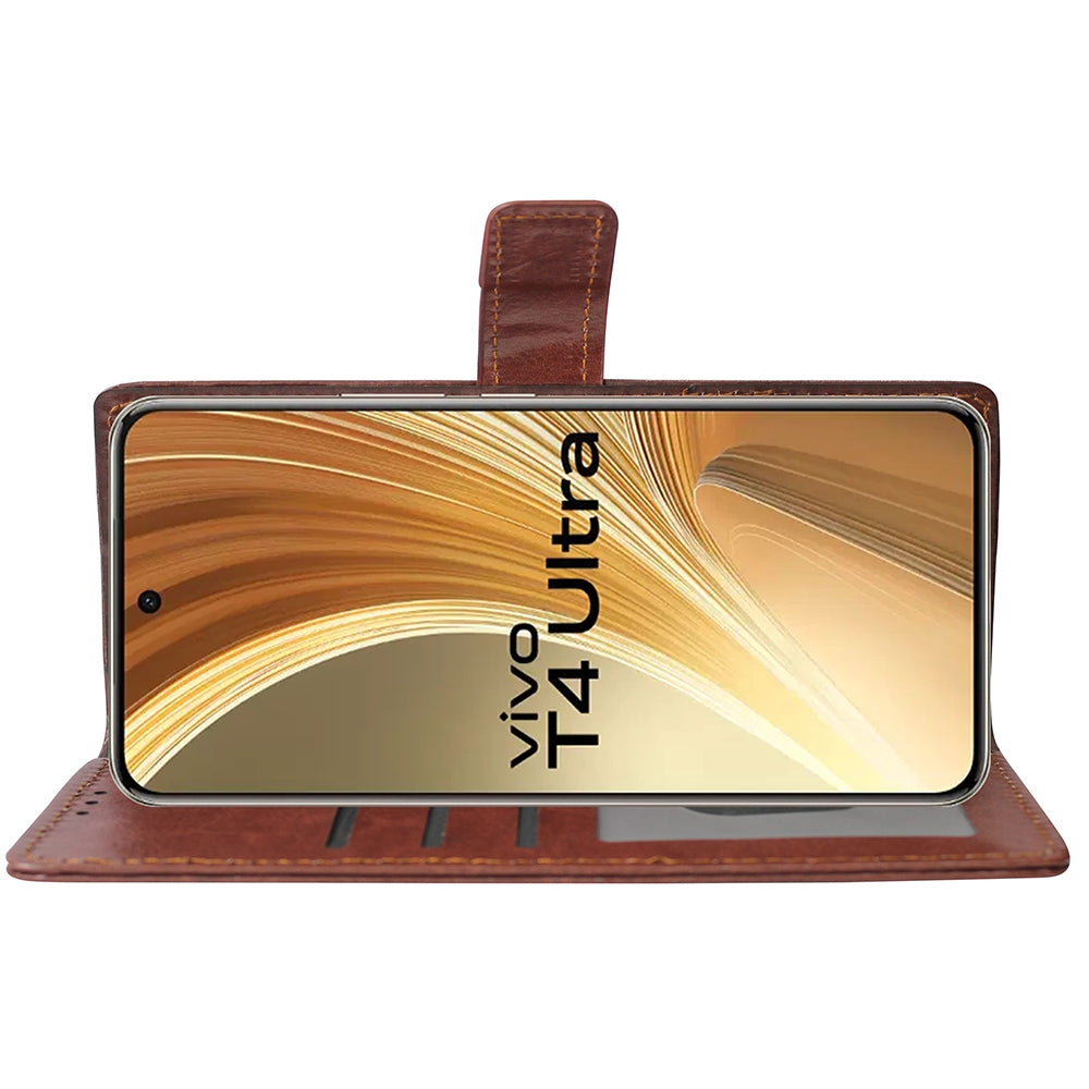 Premium Wallet Flip Cover for Vivo T4 Ultra 5G