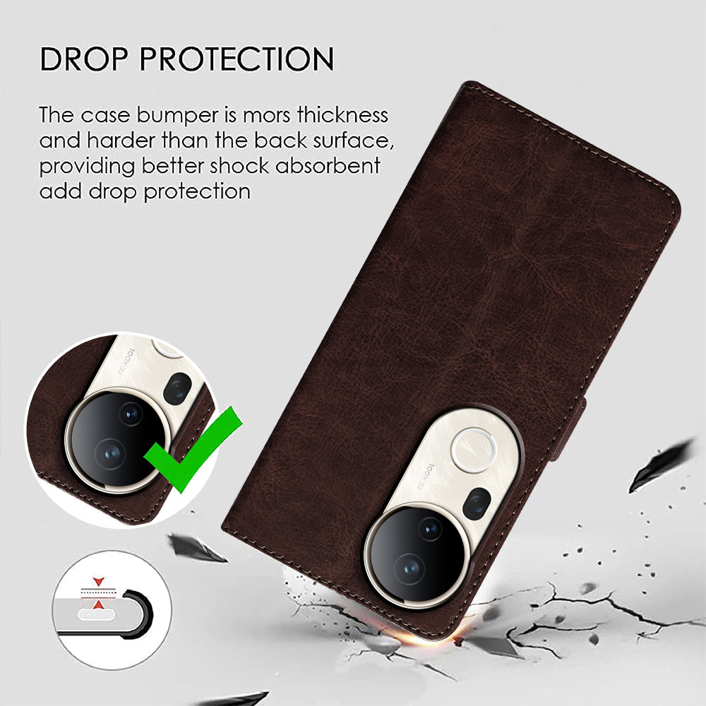 Premium Wallet Flip Cover for Vivo T4 Ultra 5G