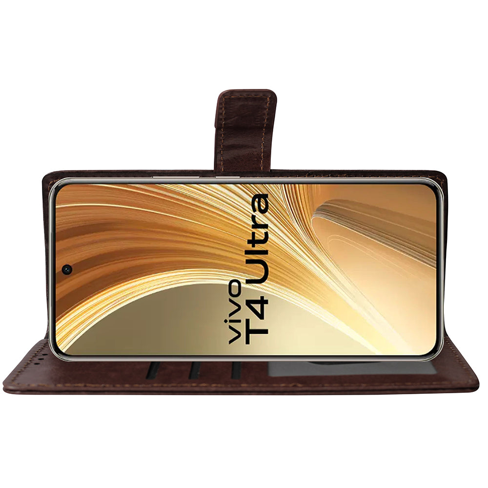 Premium Wallet Flip Cover for Vivo T4 Ultra 5G