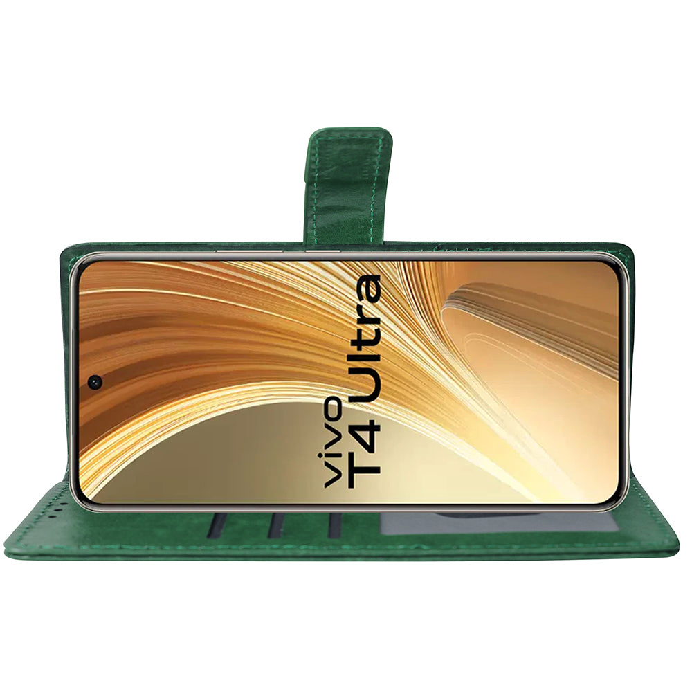 Premium Wallet Flip Cover for Vivo T4 Ultra 5G