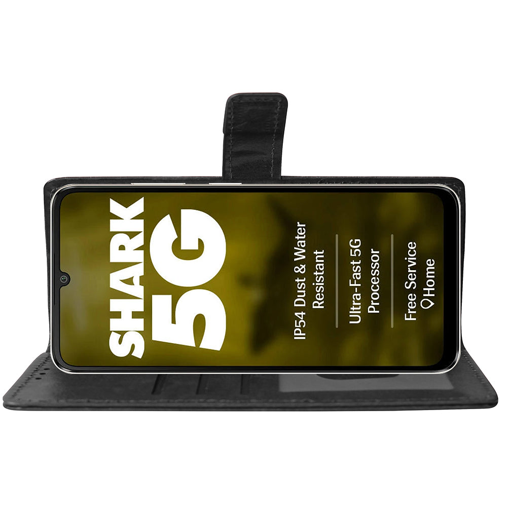 Premium Wallet Flip Cover for Lava Shark 5G