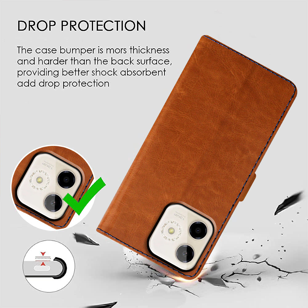 Premium Wallet Flip Cover for Lava Shark 5G