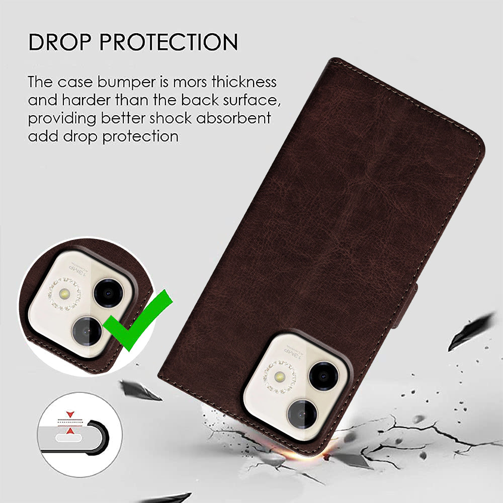 Premium Wallet Flip Cover for Lava Shark 5G