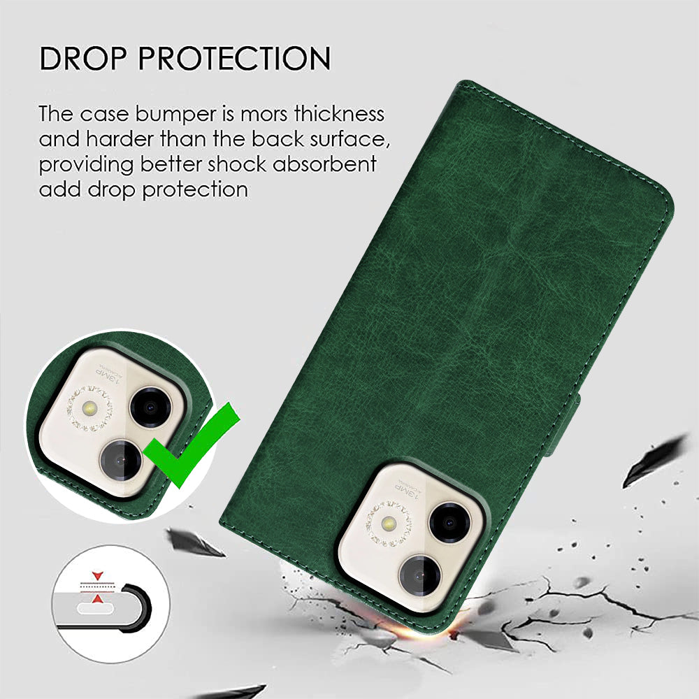 Premium Wallet Flip Cover for Lava Shark 5G