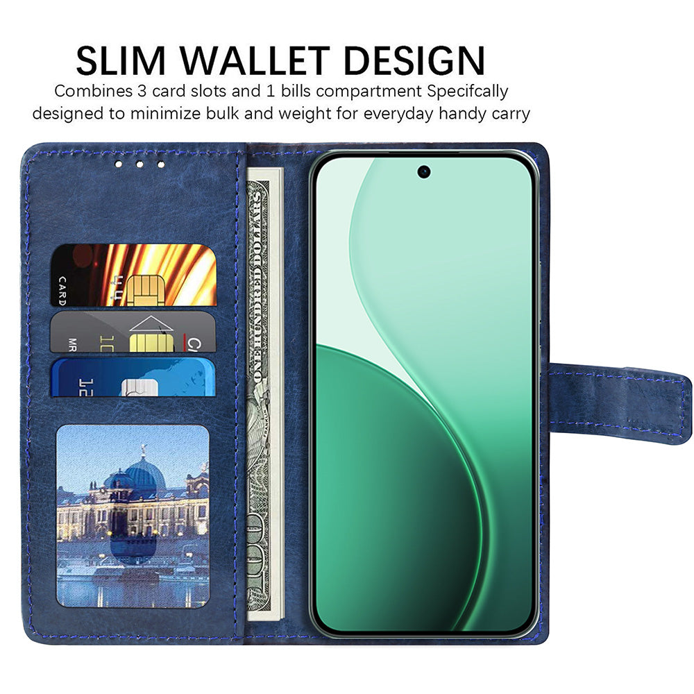 Premium Wallet Flip Cover for Oppo Reno14 5G