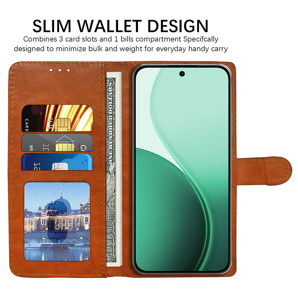 Premium Wallet Flip Cover for Oppo Reno14 5G