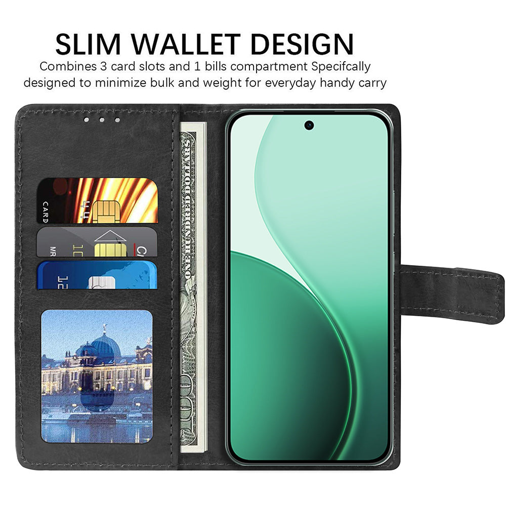 Premium Wallet Flip Cover for Oppo Reno14 Pro 5G