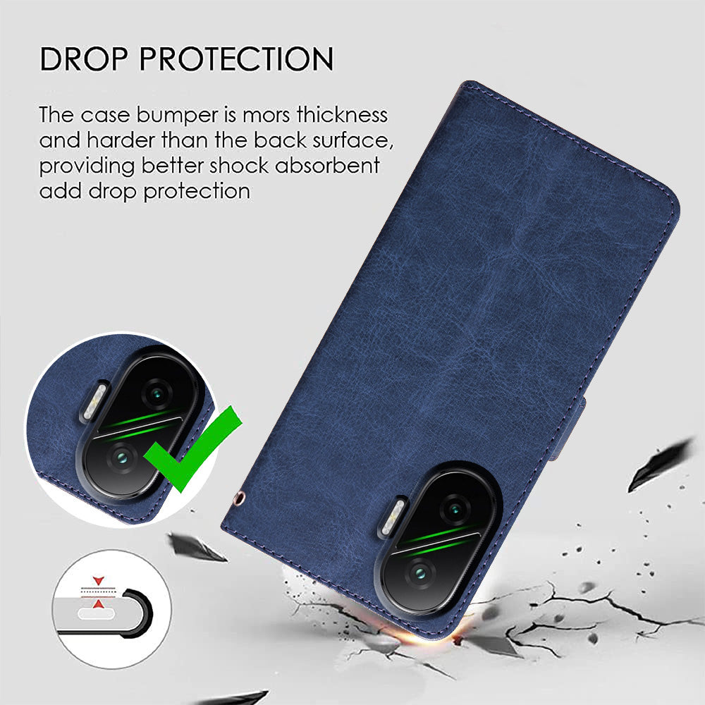 Premium Wallet Flip Cover for Poco F7 5G